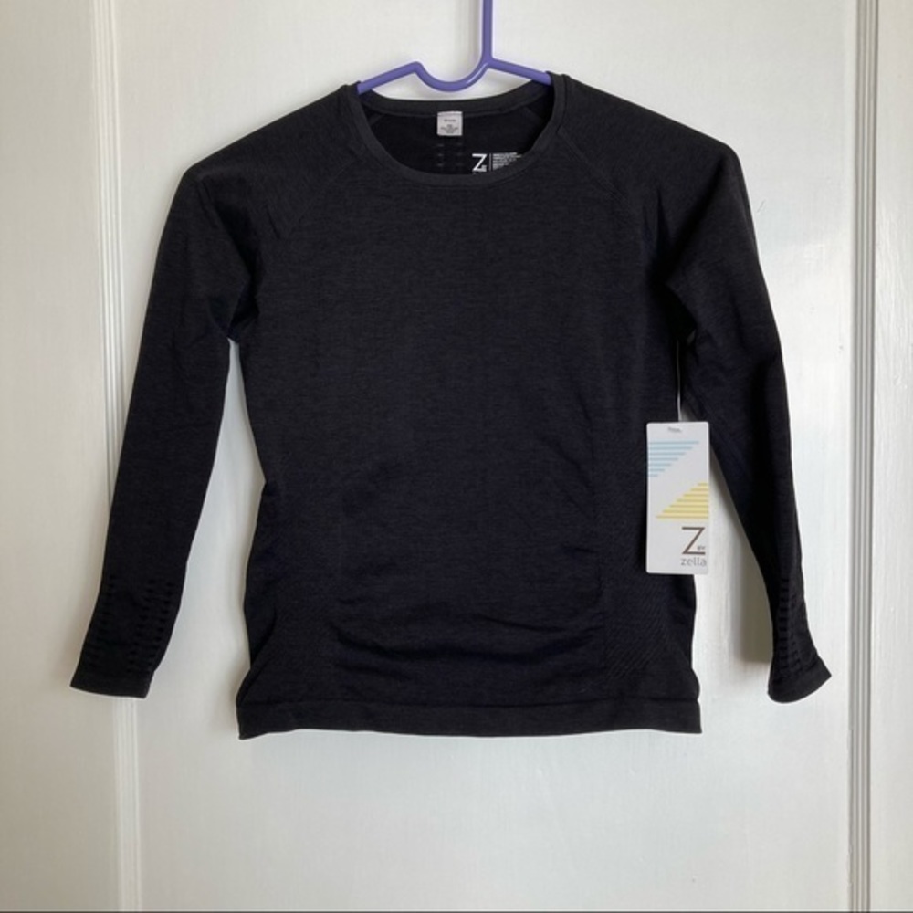 Zella Long Sleeve Top With Cutouts L 10-12 NWT